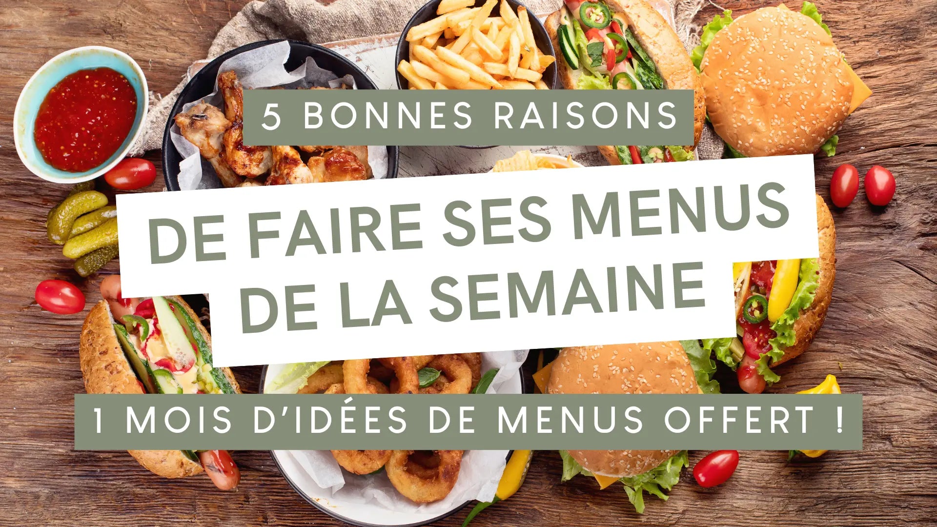 5 bonnes raisons de faire ses menus de la semaine (1 mois de d’idées de menus offert!)