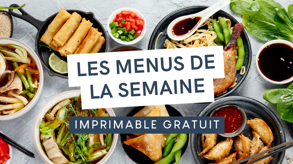 Les menus de la semaine