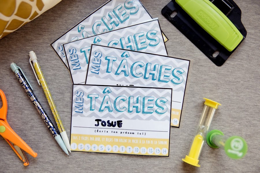 Cartes de tâches