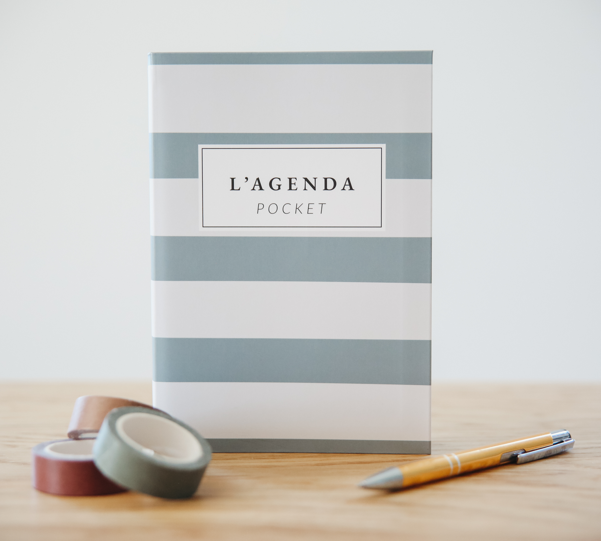 Agenda Pocket Rayures Sans Elastique